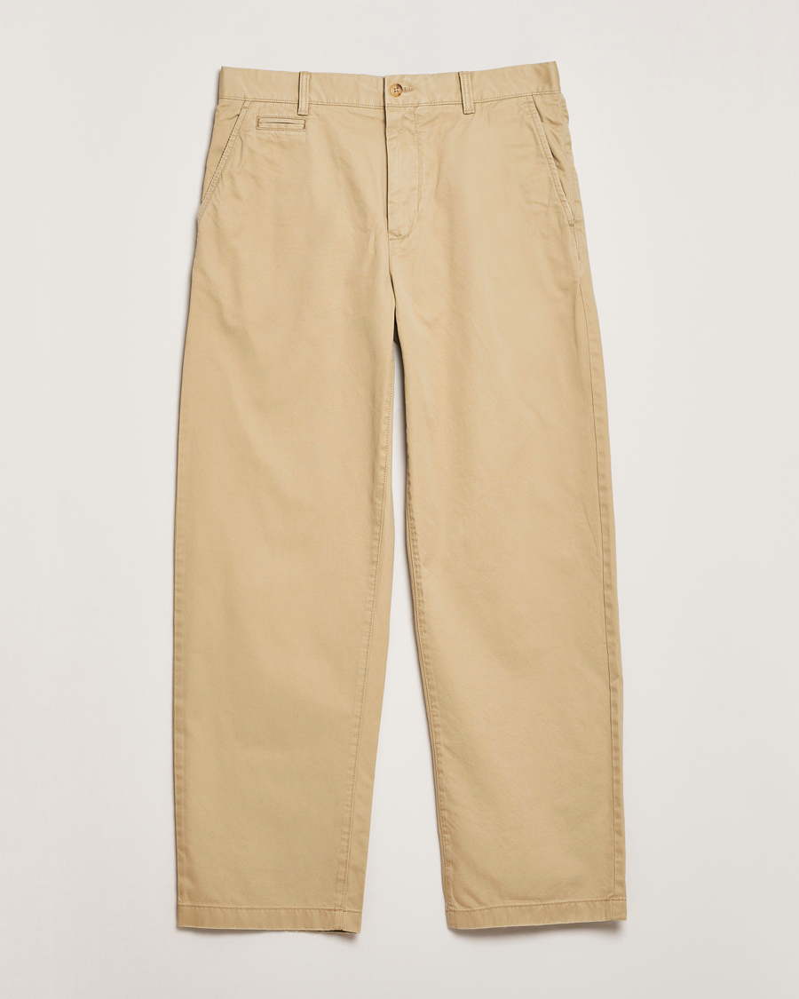 Herre | Bukser | GANT 240 Mulberry Street | Relaxed Fit Cotton Twill Chinos Woody Beige