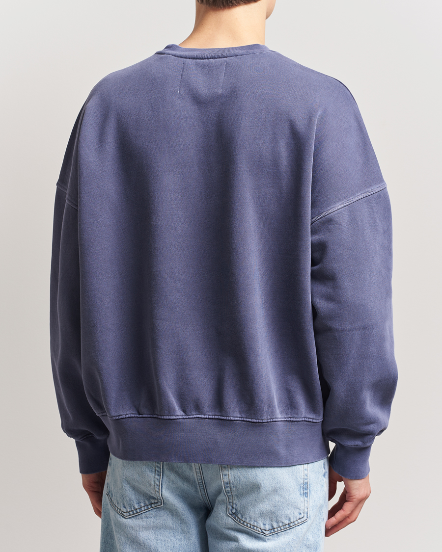 Herre | Gensere | GANT 240 Mulberry Street | Graphic Crew Neck Sweatshirt Dusty Blue Sea
