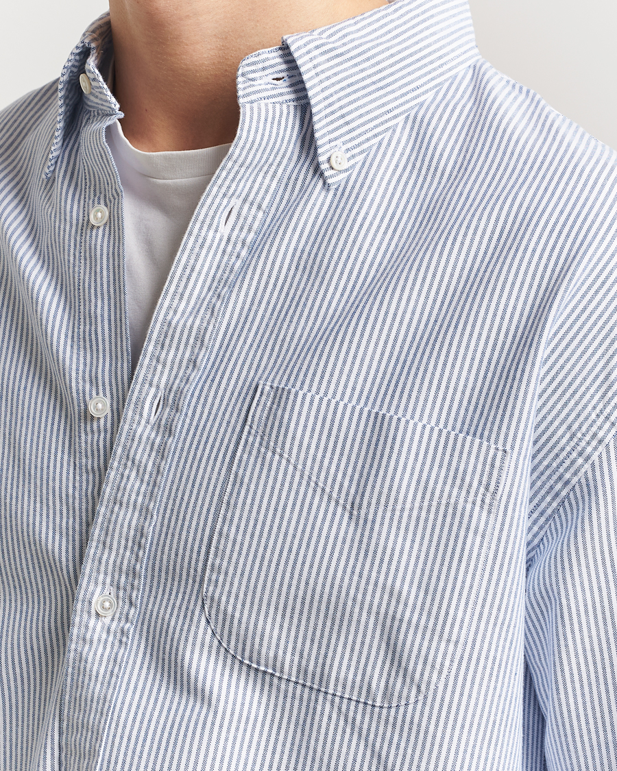 Herre | Skjorter | GANT 240 Mulberry Street | Relaxed Fit US Oxford Banker Shirt Blue/White