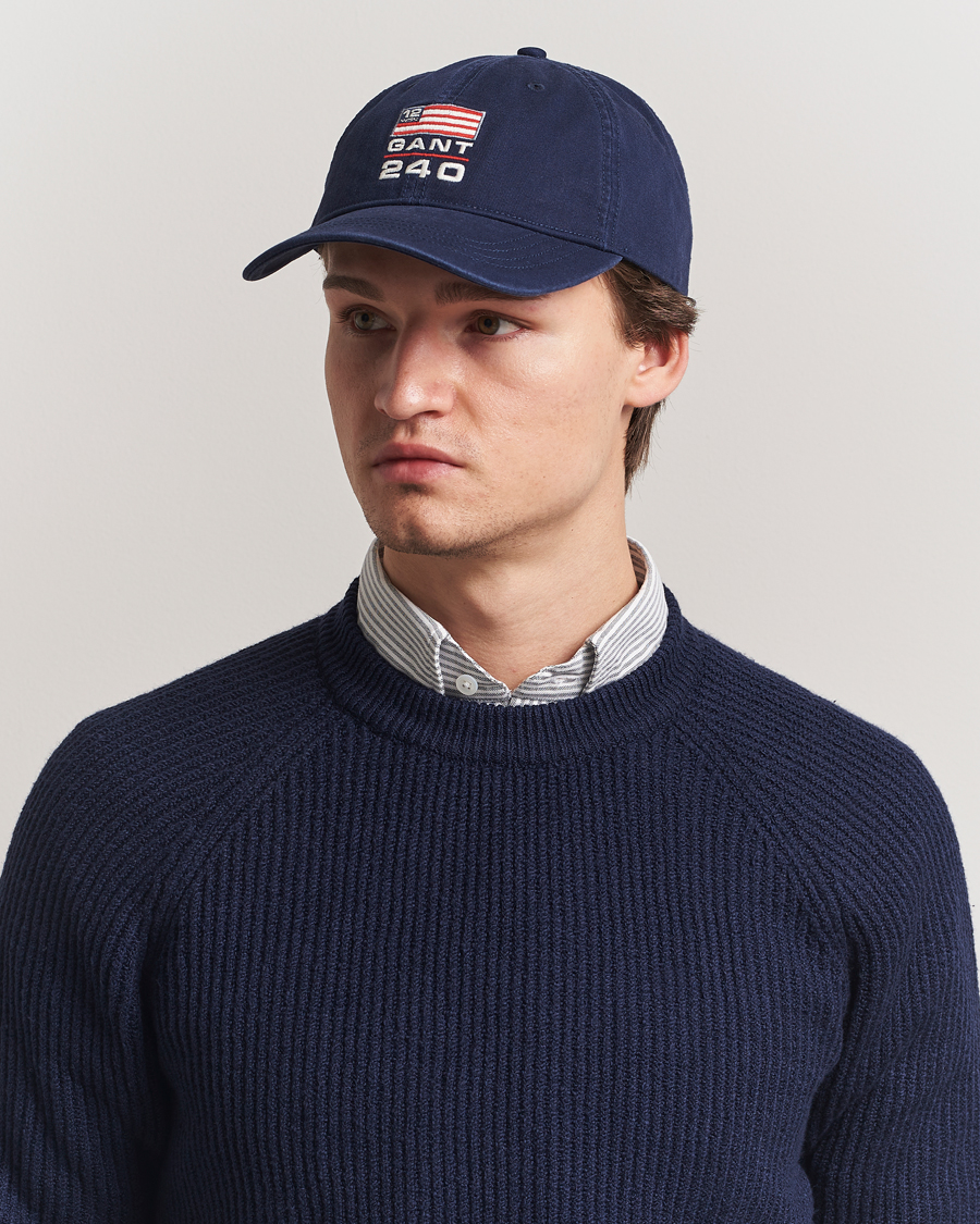 Herre | Hatter og capser | GANT 240 Mulberry Street | 240 Flag Cap Classic Blue