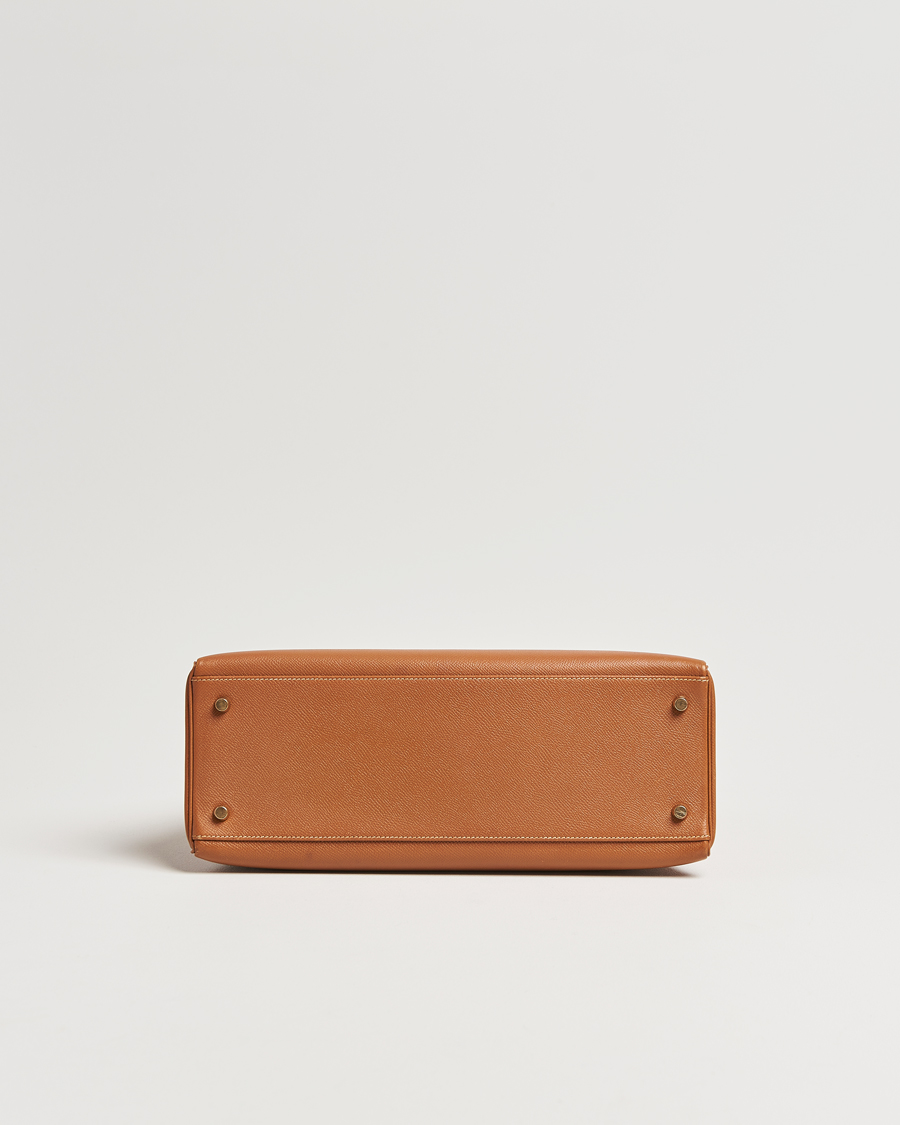 Herre | Hermès Pre-Owned Kelly 35 Courchevel Handbag Gold | Hermès Pre-Owned | Kelly 35 Courchevel Handbag Gold