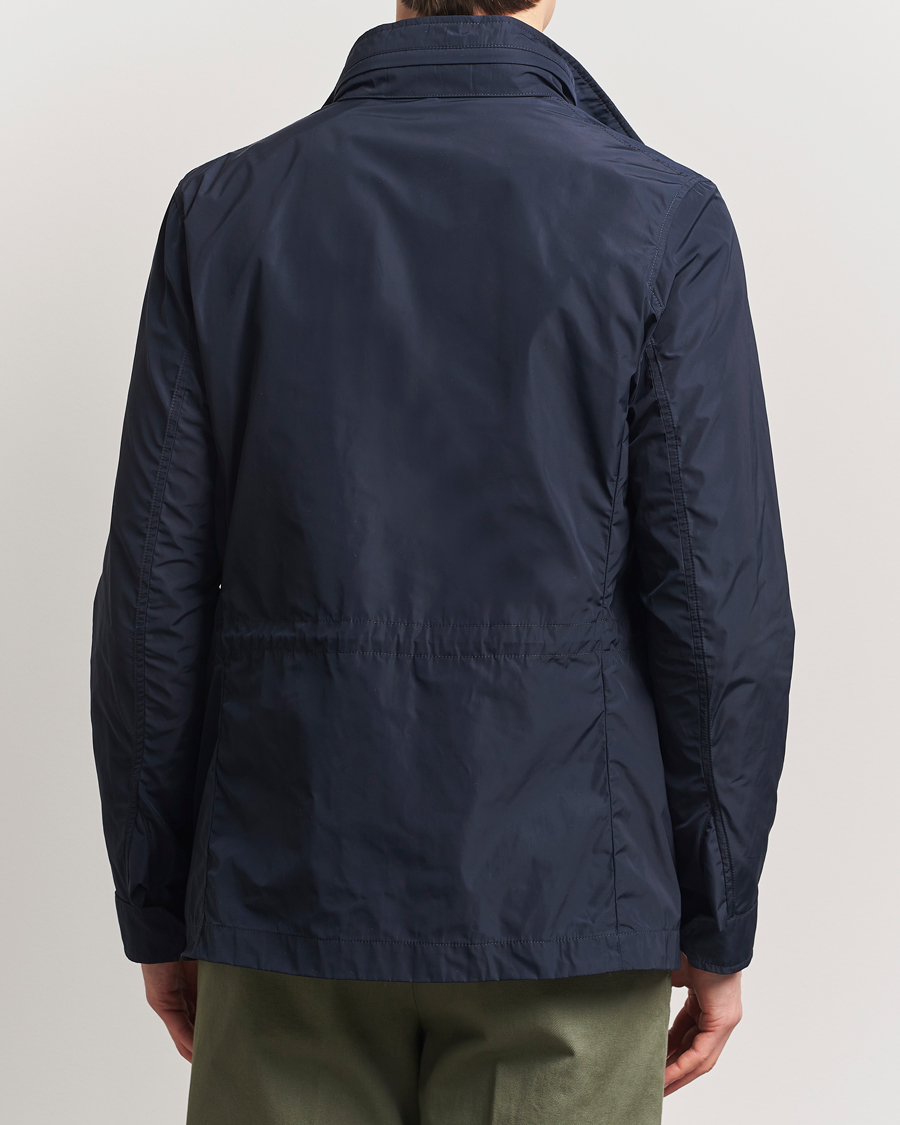 Herre | Jakker | Incotex | Technical Nylon Field Jacket Navy