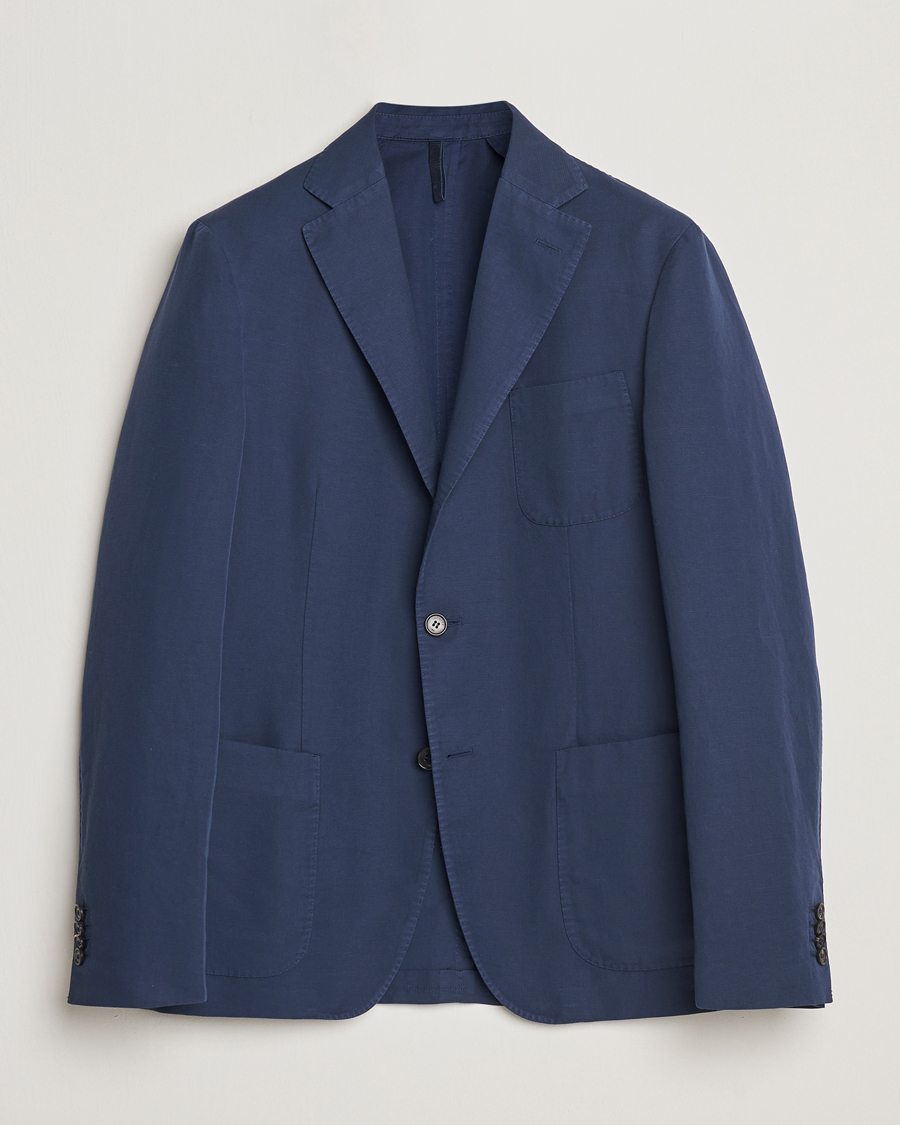 Herre | Dressjakker | Incotex | Unconstructed Chinolino Blazer Navy