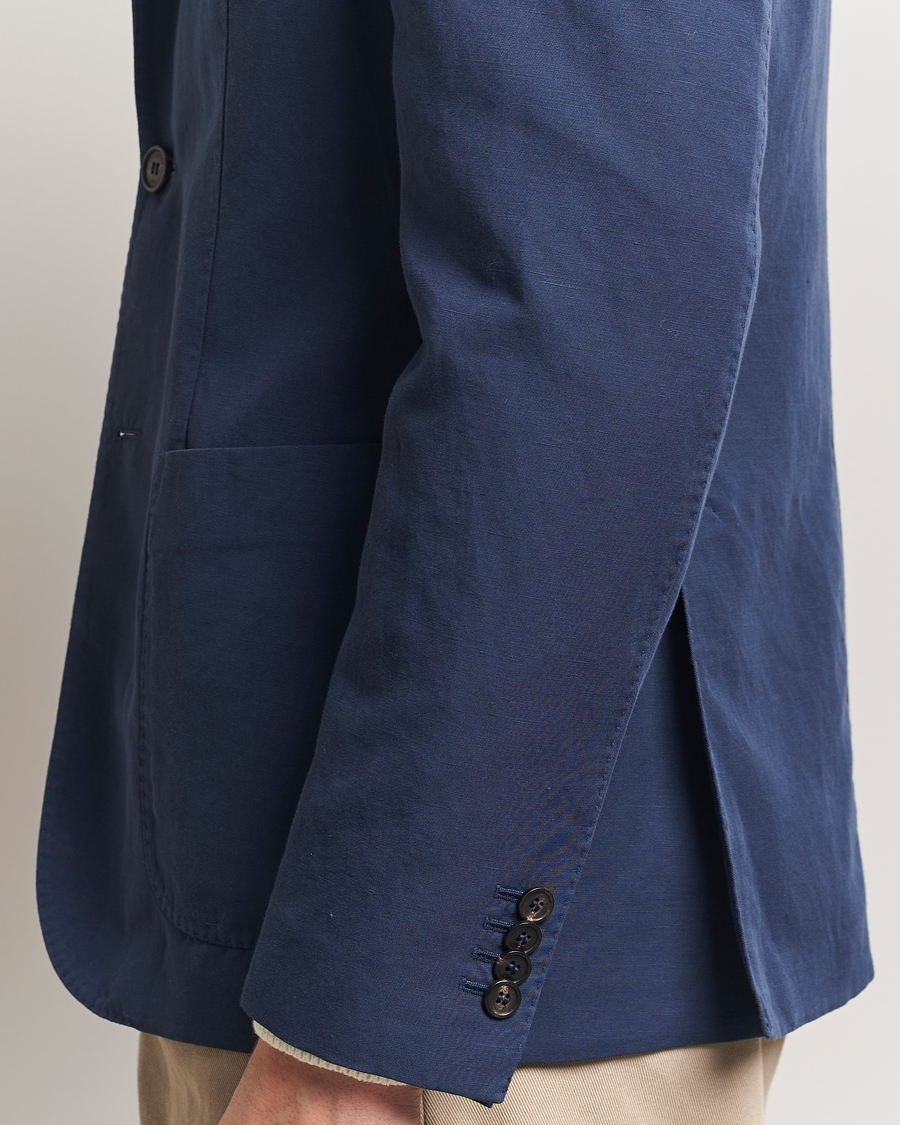 Herre | Dressjakker | Incotex | Unconstructed Chinolino Blazer Navy