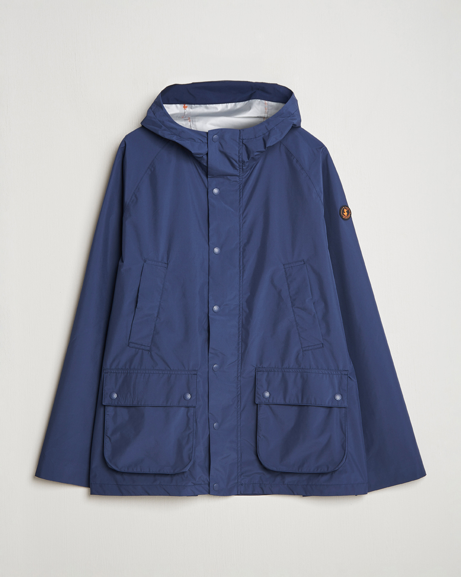 Herre | Jakker | Save The Duck | Ghibli Wind/Water Resistant Hooded Jacket Navy Blue