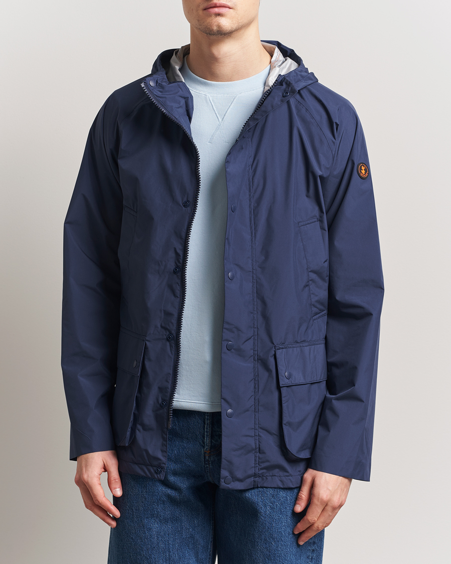 Herre | Jakker | Save The Duck | Ghibli Wind/Water Resistant Hooded Jacket Navy Blue