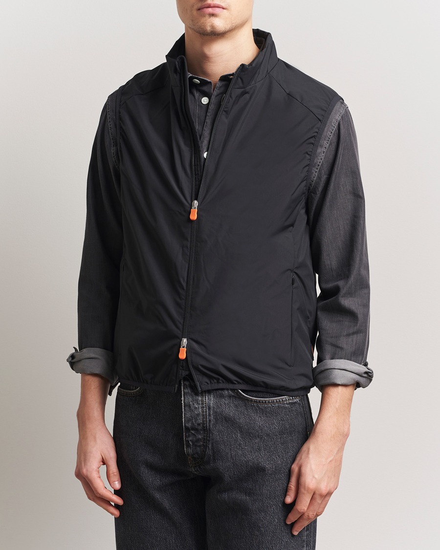 Herre | Vester | Save The Duck | Mars Wind/Water Resistant Vest Black