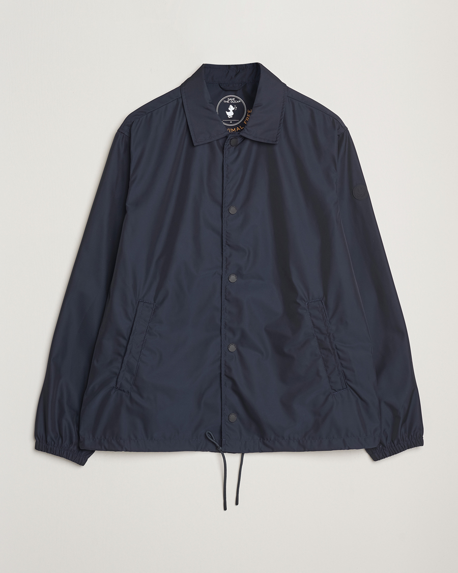 Herre | Jakker | Save The Duck | Prince Wind/Water Resistant Coach Jacket Blue Black