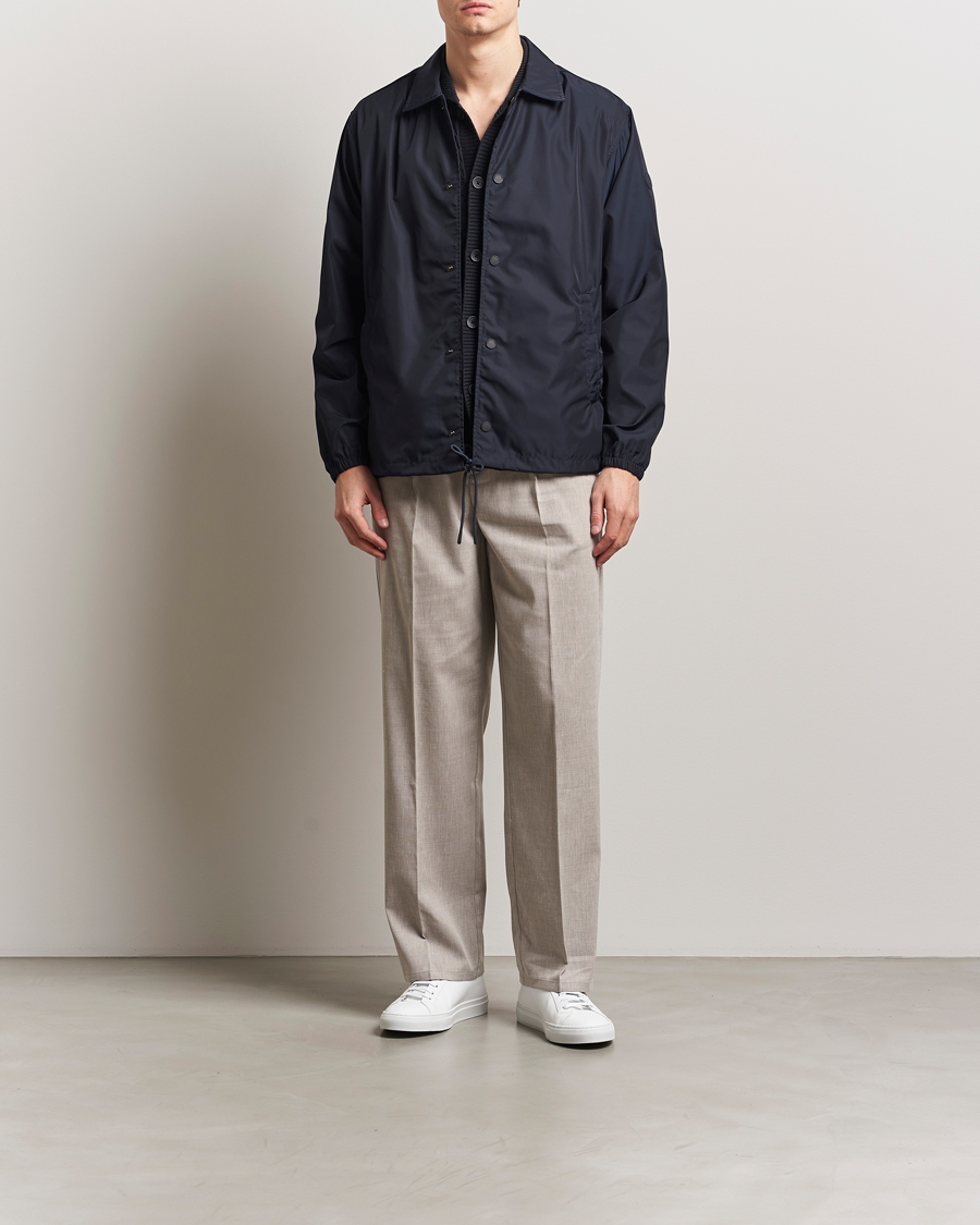 Herre | Jakker | Save The Duck | Prince Wind/Water Resistant Coach Jacket Blue Black