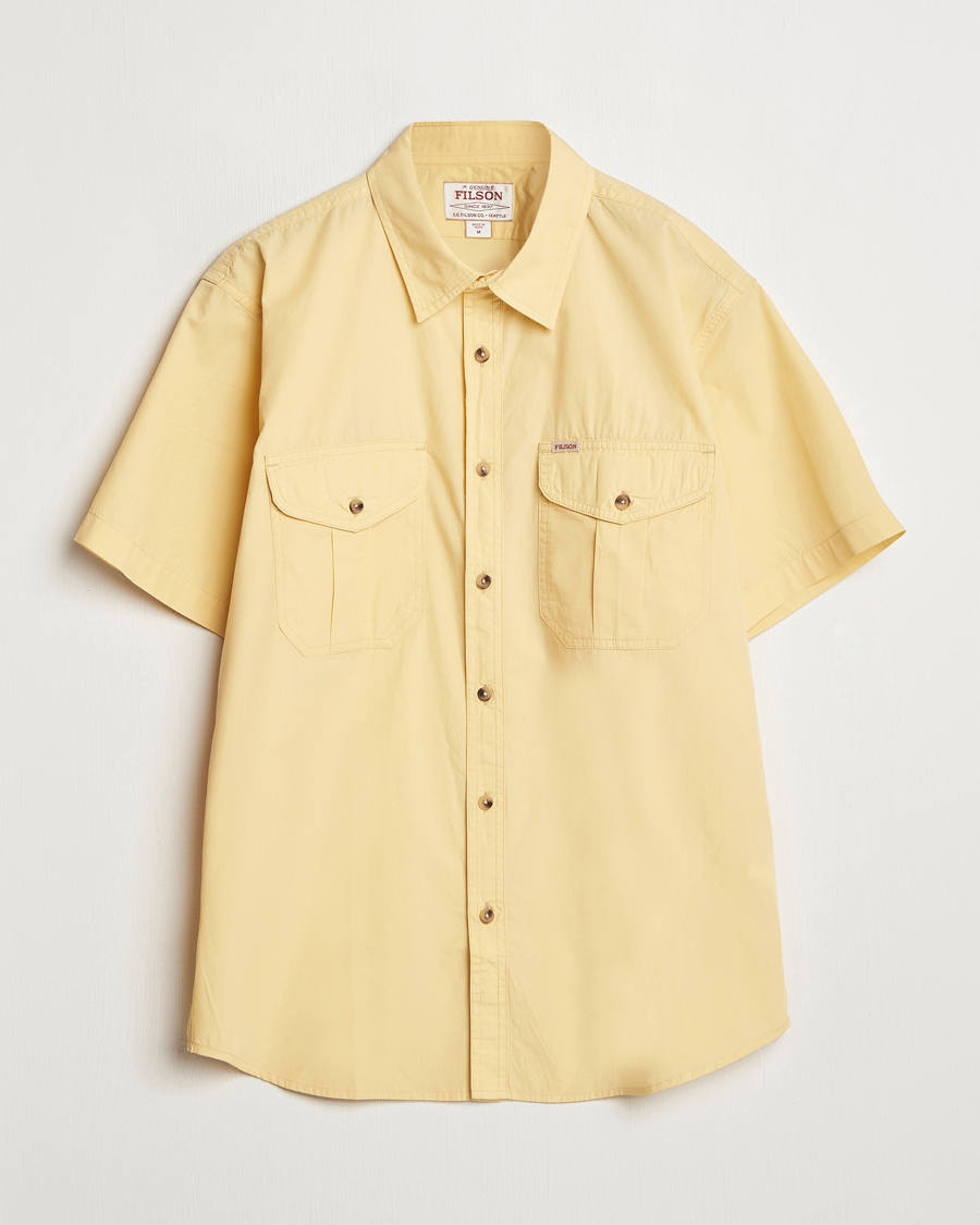 Herre | Skjorter | Filson | Washed Short Sleeve Shirt Straw