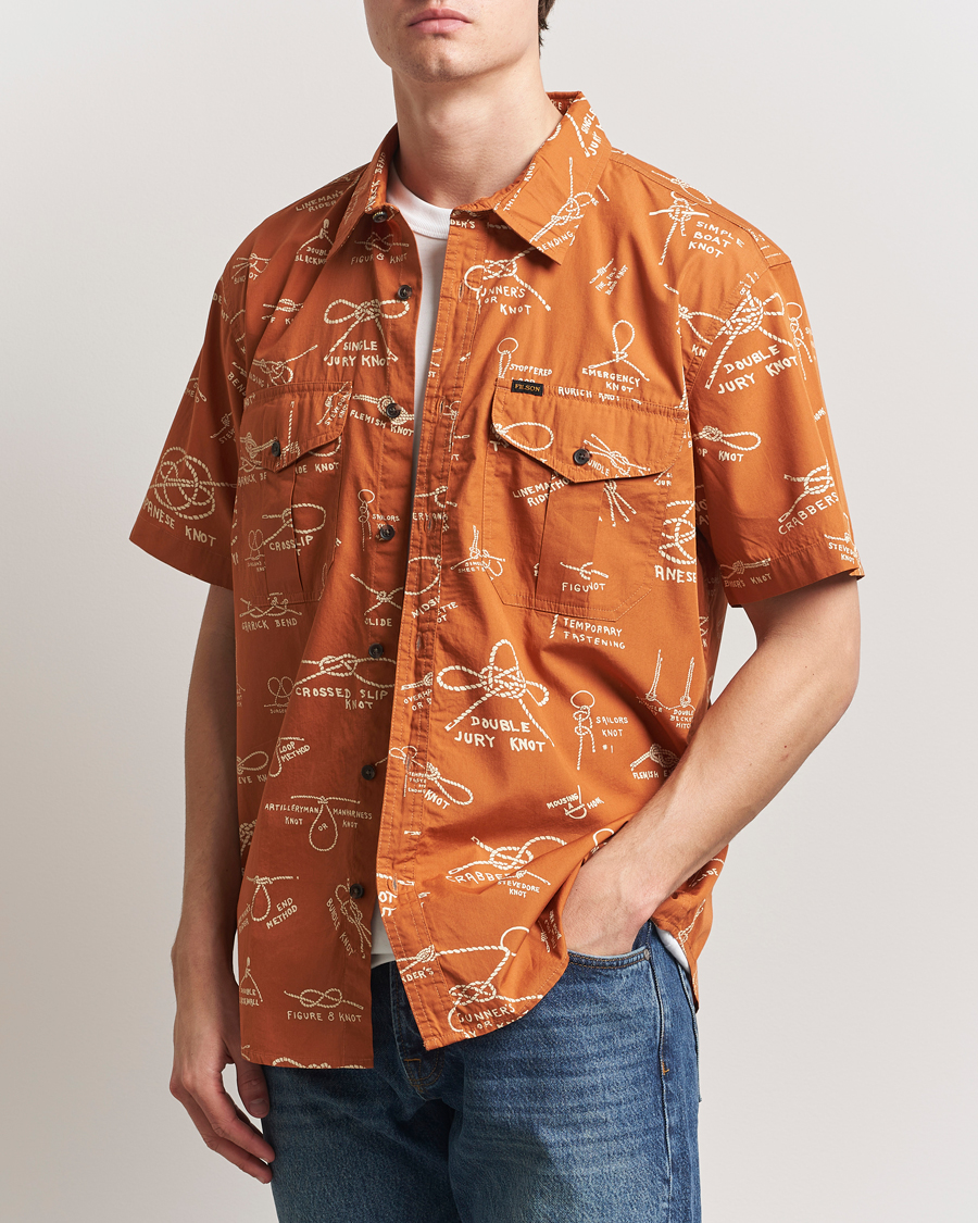 Herre | Skjorter | Filson | Washed Short Sleeve Shirt Bourbon