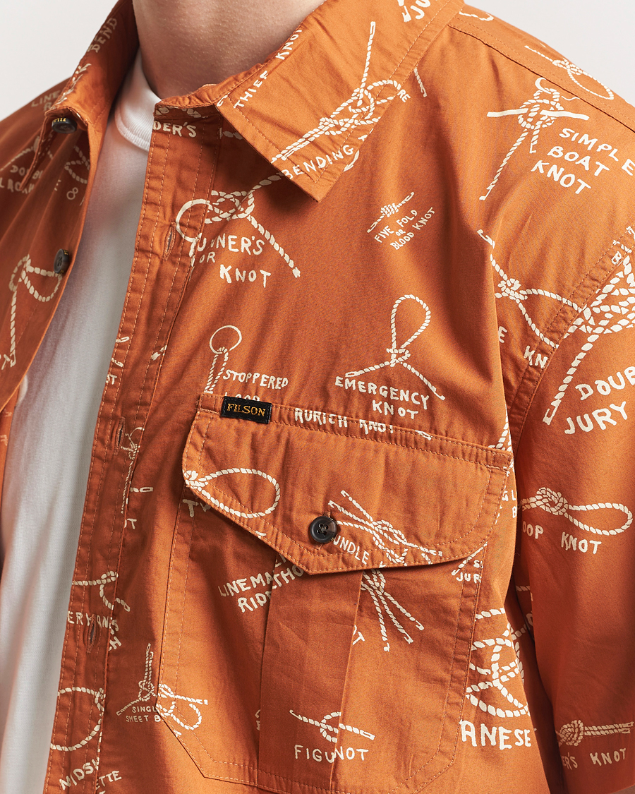 Herre | Skjorter | Filson | Washed Short Sleeve Shirt Bourbon