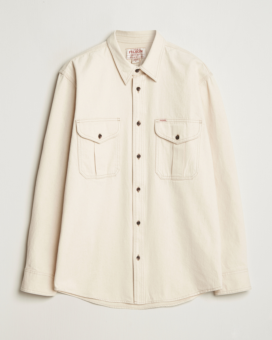 Herre | Skjorter | Filson | Denim Guide Shirt Natural Seed