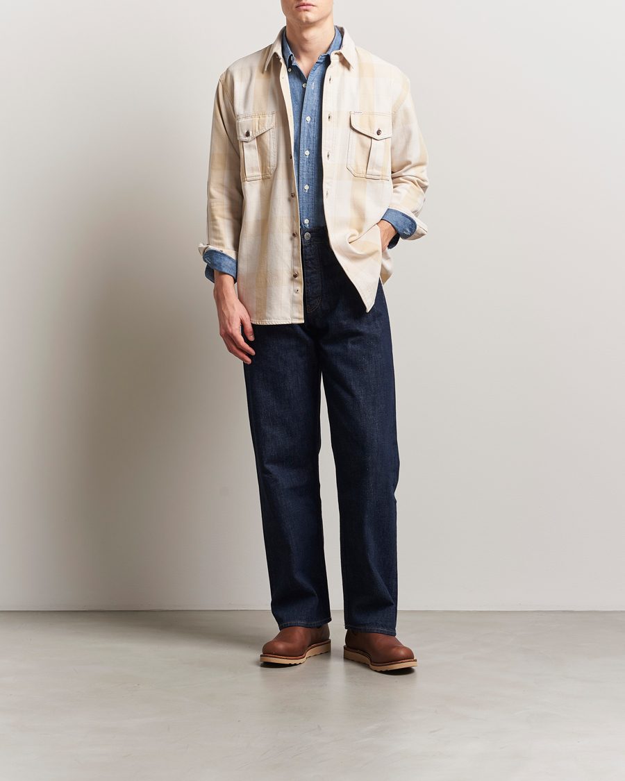 Herre | Skjorter | Filson | Vintage Wash Alaska Guide Shirt Light Gray/Khaki