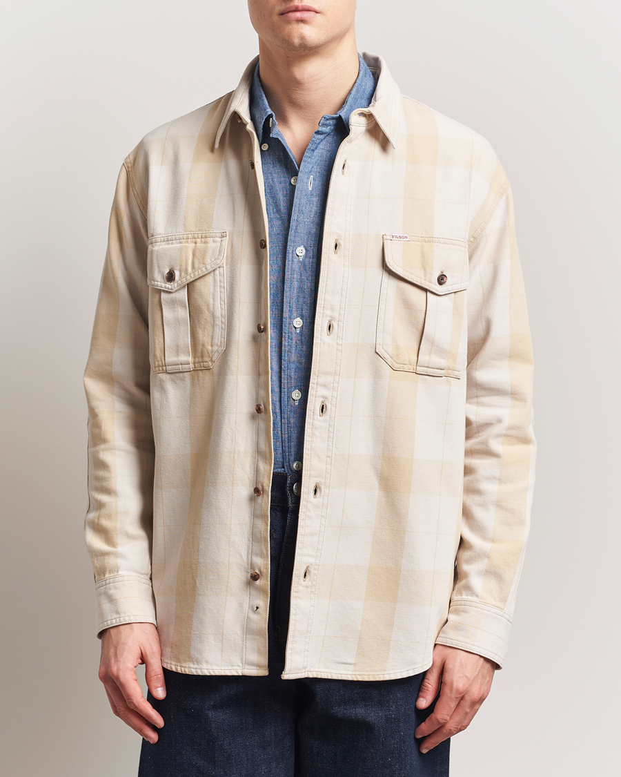 Herre | Skjorter | Filson | Vintage Wash Alaska Guide Shirt Light Gray/Khaki