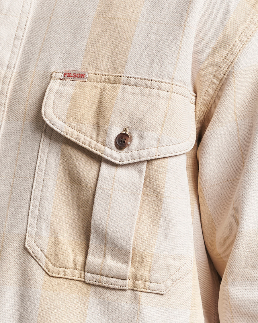 Herre | Skjorter | Filson | Vintage Wash Alaska Guide Shirt Light Gray/Khaki
