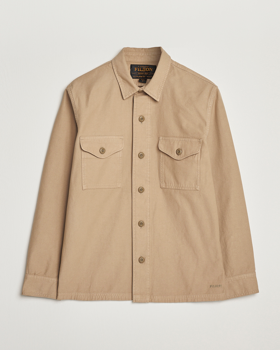 Herre | Skjorter | Filson | Reverse Sateen Jac-Shirt Gray Khaki