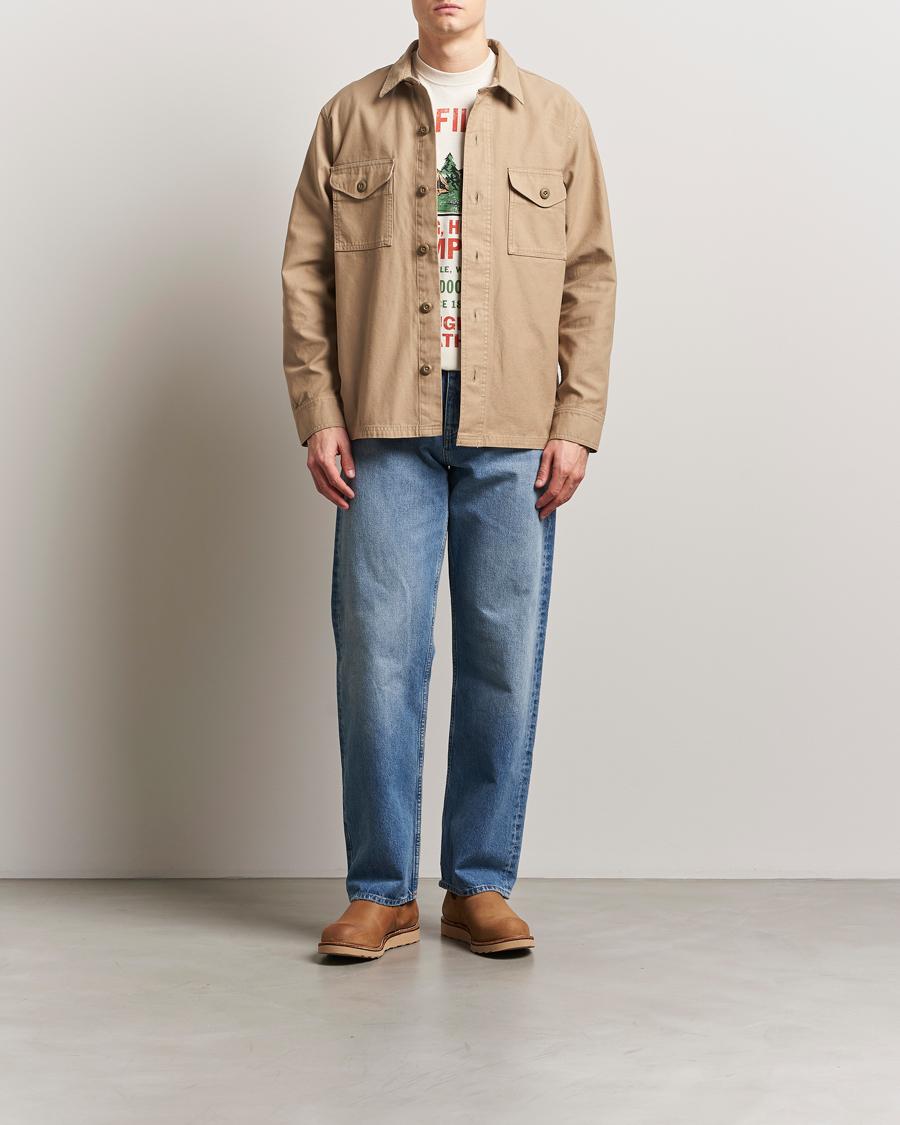 Herre | Skjorter | Filson | Reverse Sateen Jac-Shirt Gray Khaki