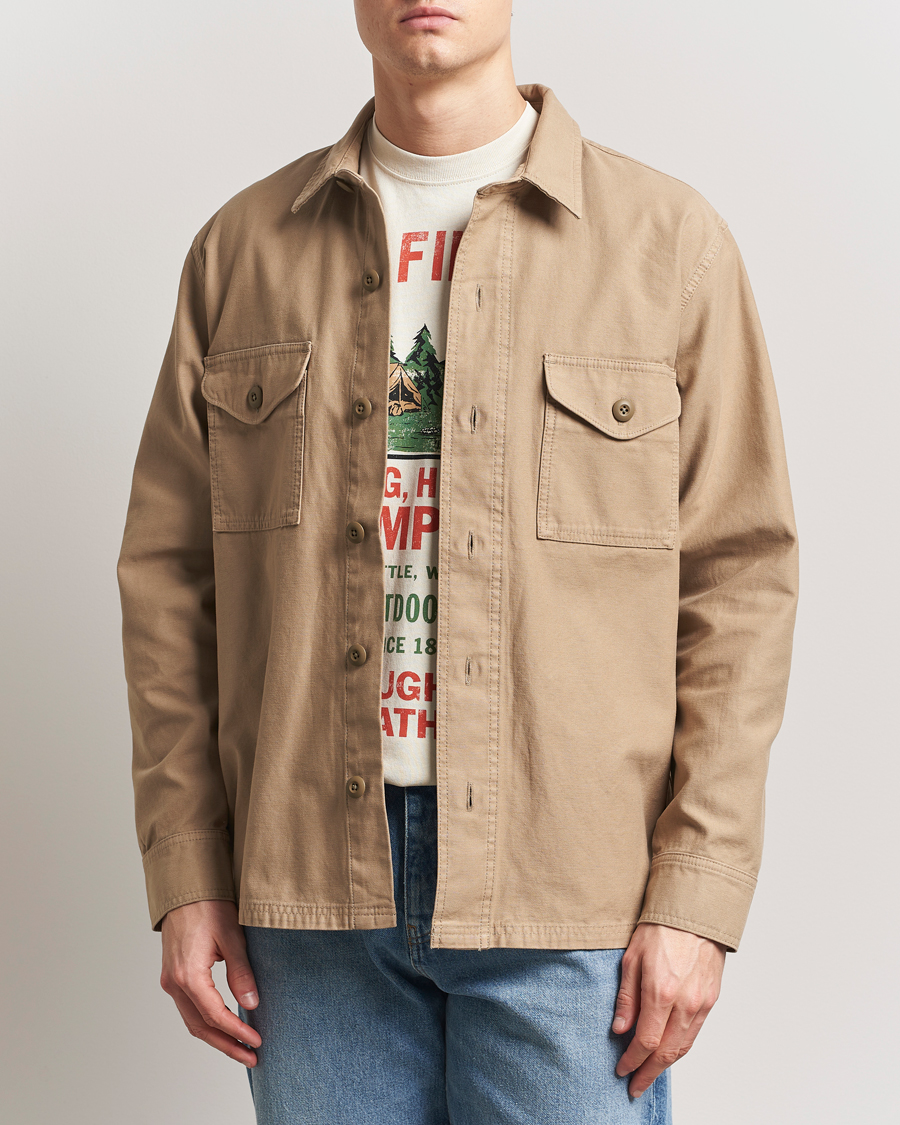 Herre | Skjorter | Filson | Reverse Sateen Jac-Shirt Gray Khaki