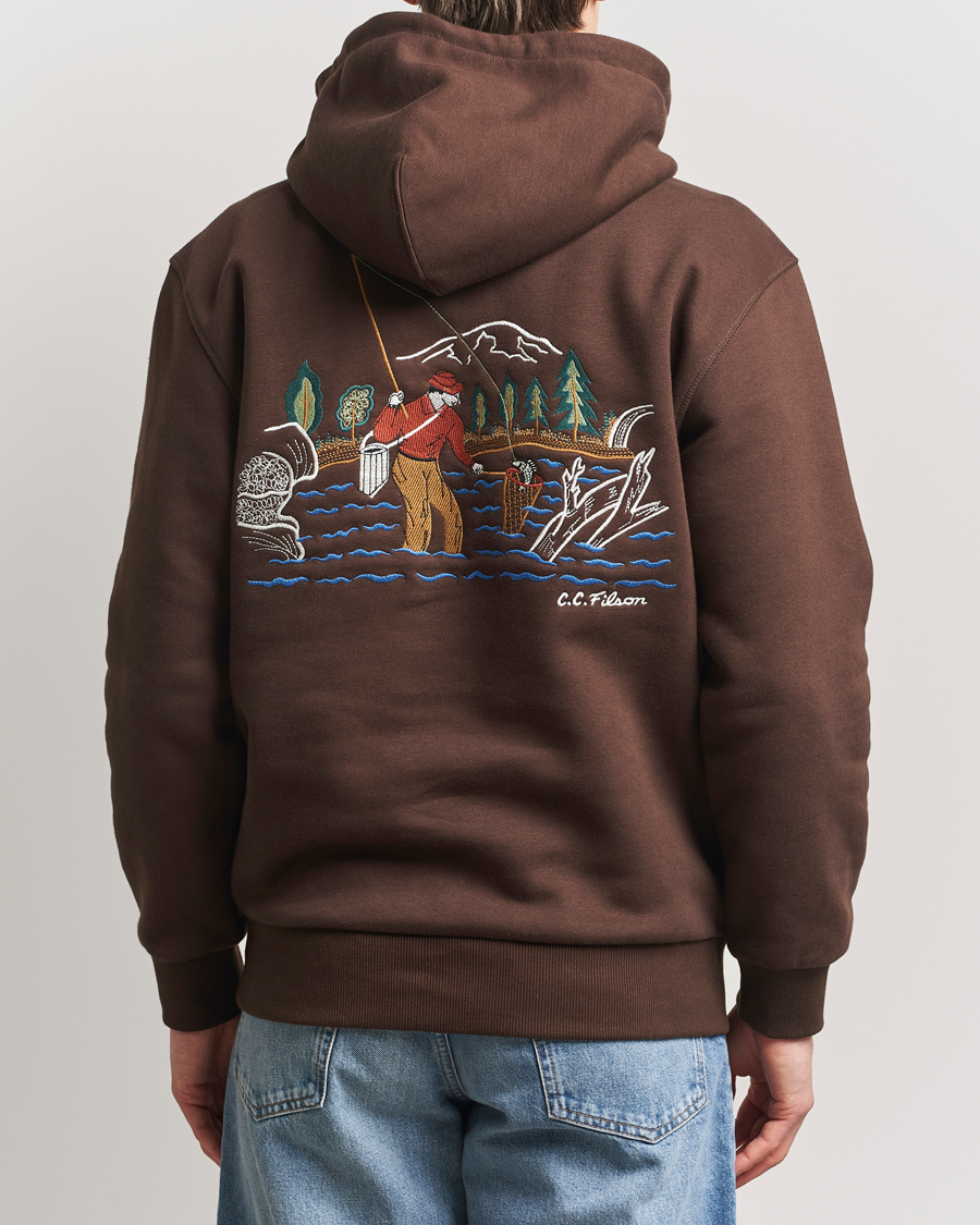 Herre | Gensere | Filson | Prospector Hoodie Dark Brown