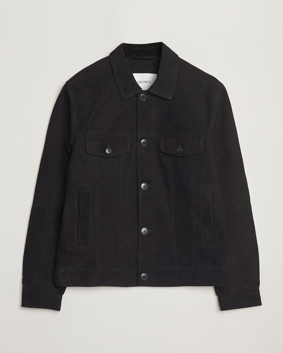 Herre | Jakker | LES DEUX | Micah Suede Jacket Black