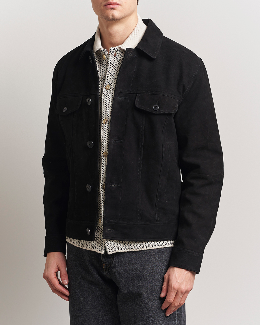 Herre | Jakker | LES DEUX | Micah Suede Jacket Black