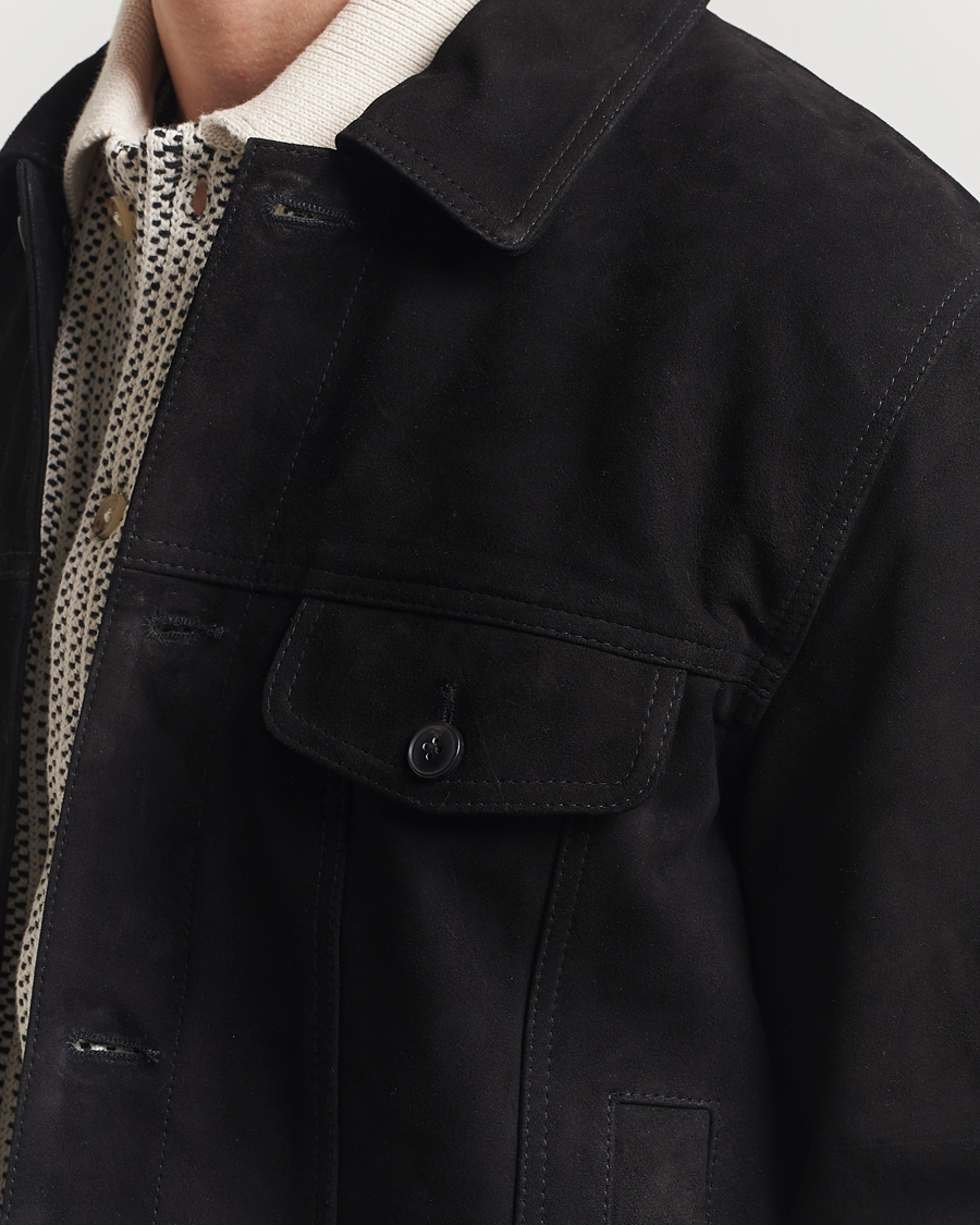Herre | Jakker | LES DEUX | Micah Suede Jacket Black