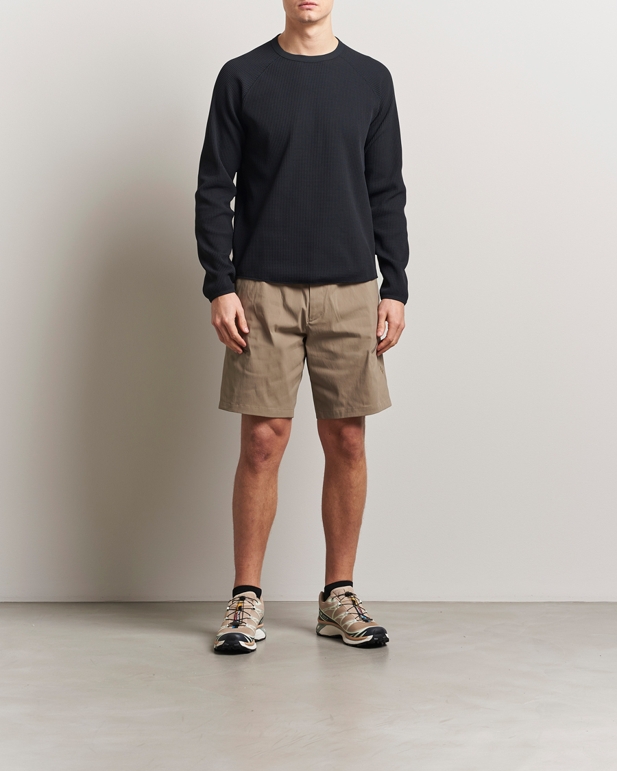 Herre | T-Shirts | Goldwin | WF Light L/S T-Shirt Black