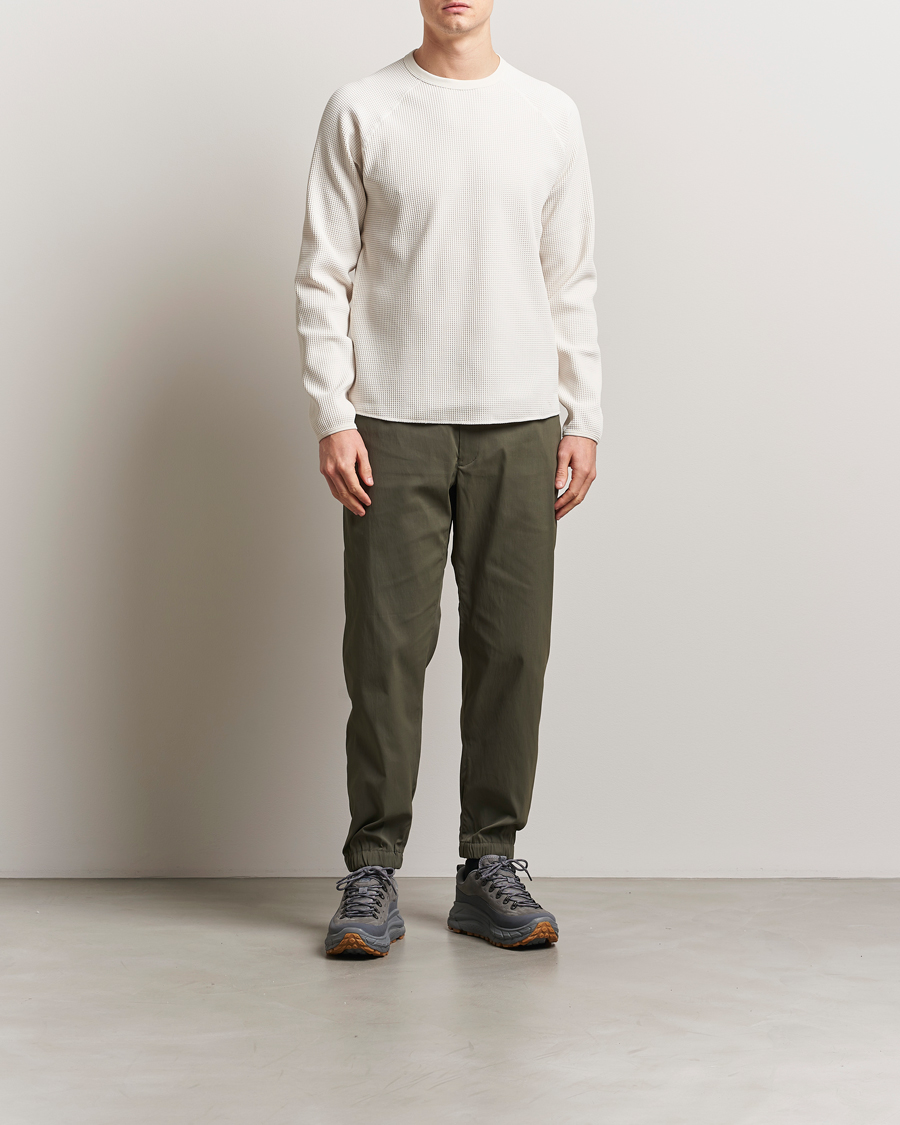 Herre | T-Shirts | Goldwin | WF Light Long Sleeve T-Shirt Ivory