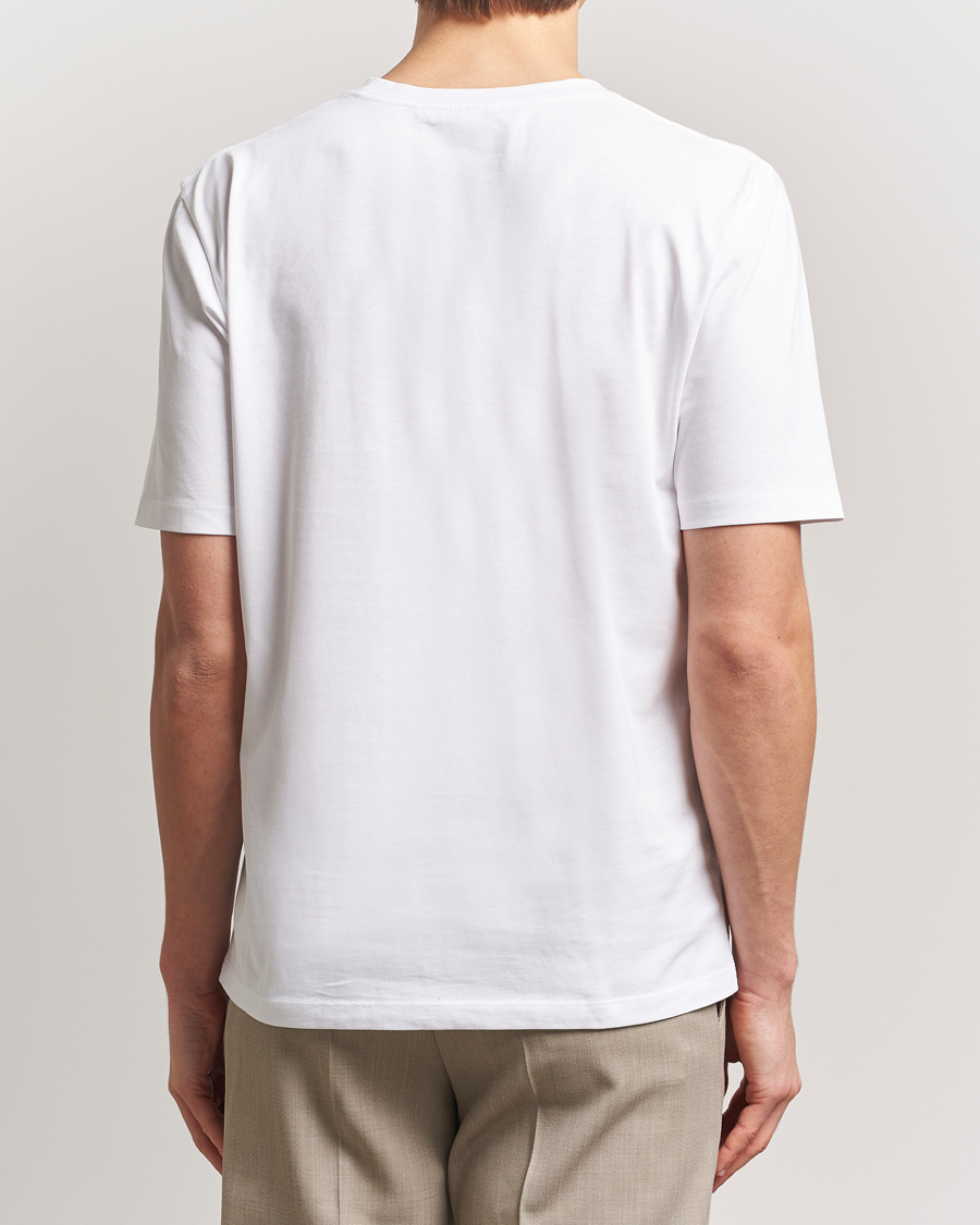 Herre | T-Shirts | Tiger of Sweden | Pro Cotton Logo T-Shirt Pure White
