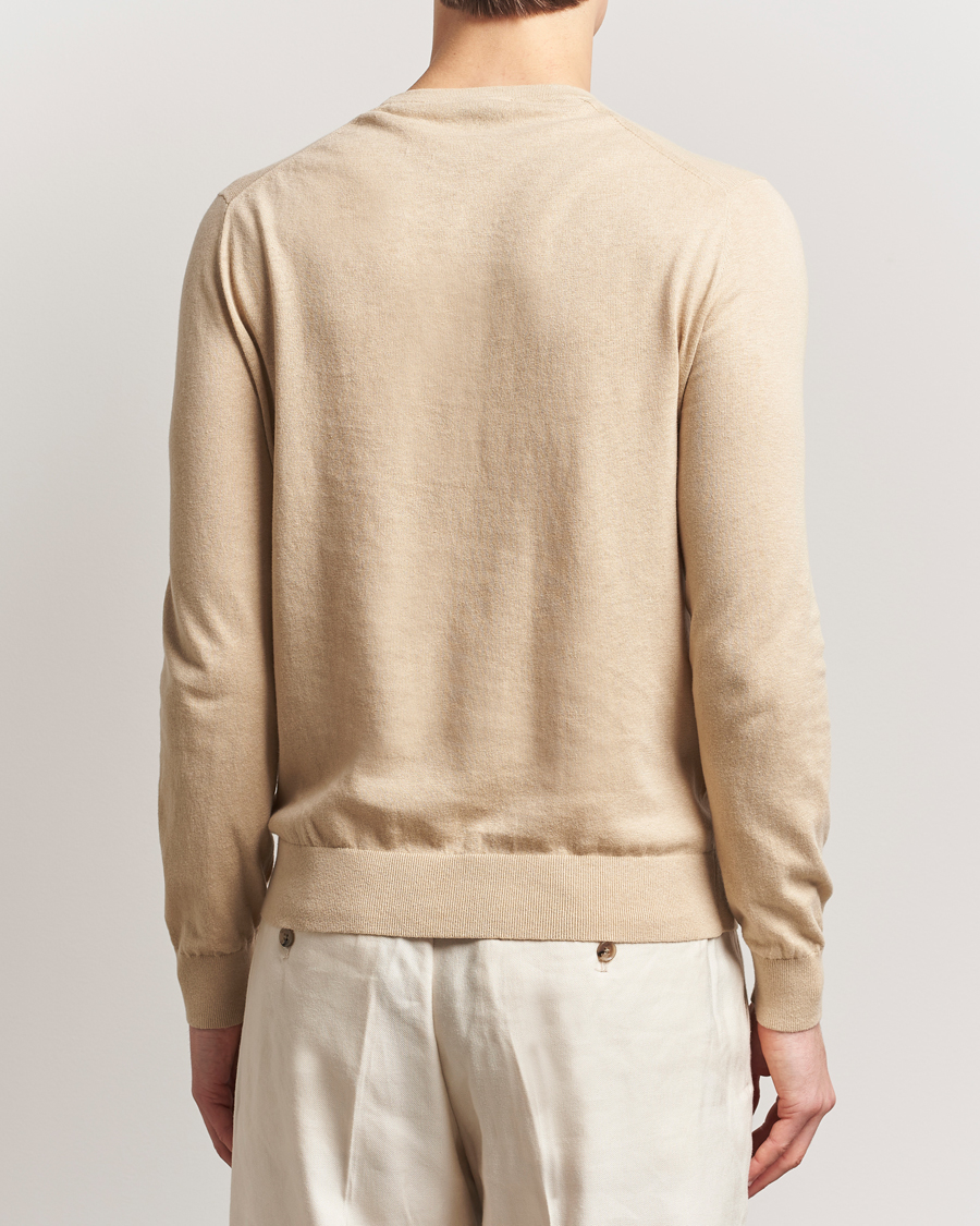 Herre | Gensere | Tiger of Sweden | Connor Linen/Cotton Sweater Practical Beige