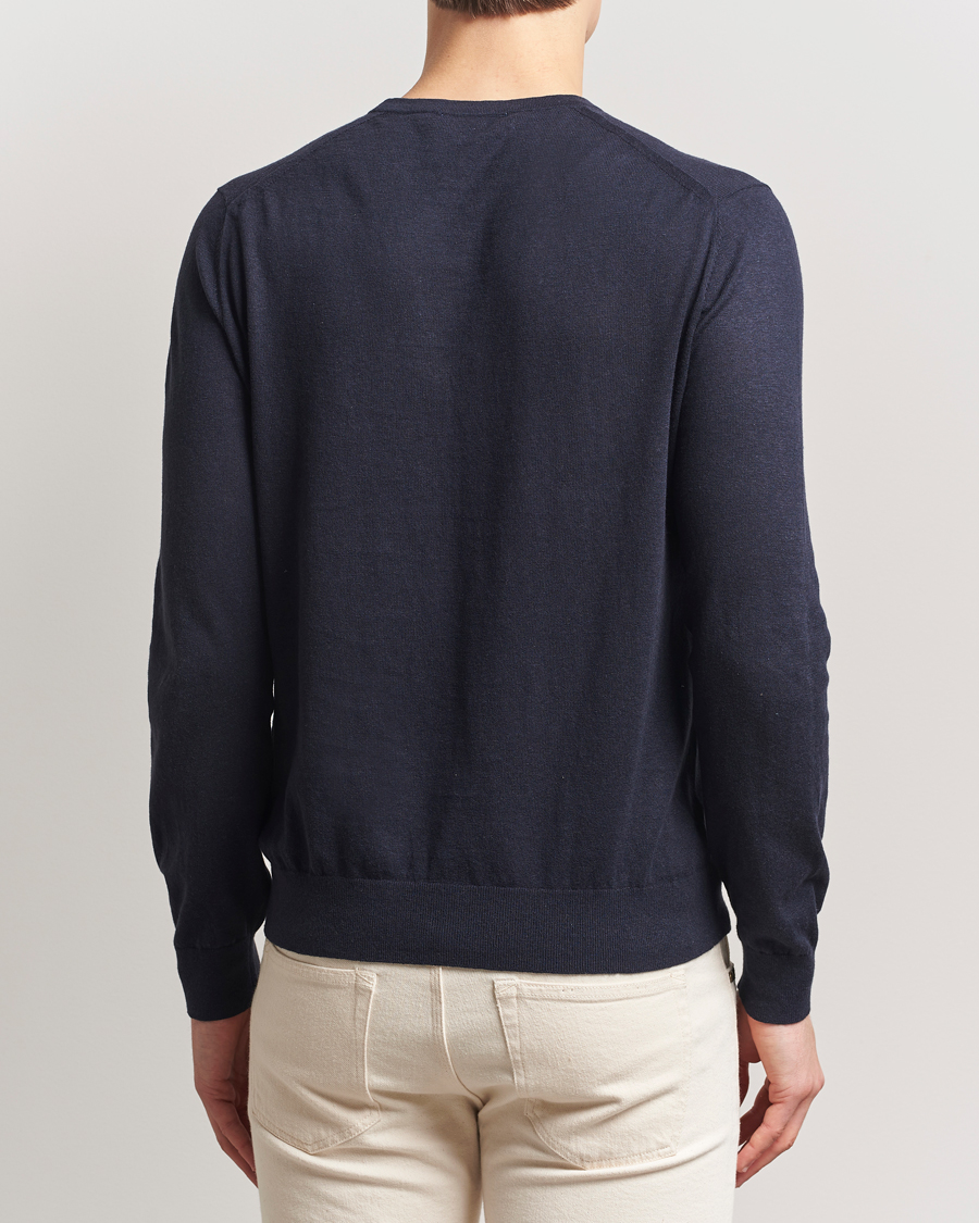 Herre | Gensere | Tiger of Sweden | Connor Linen/Cotton Sweater Light Ink