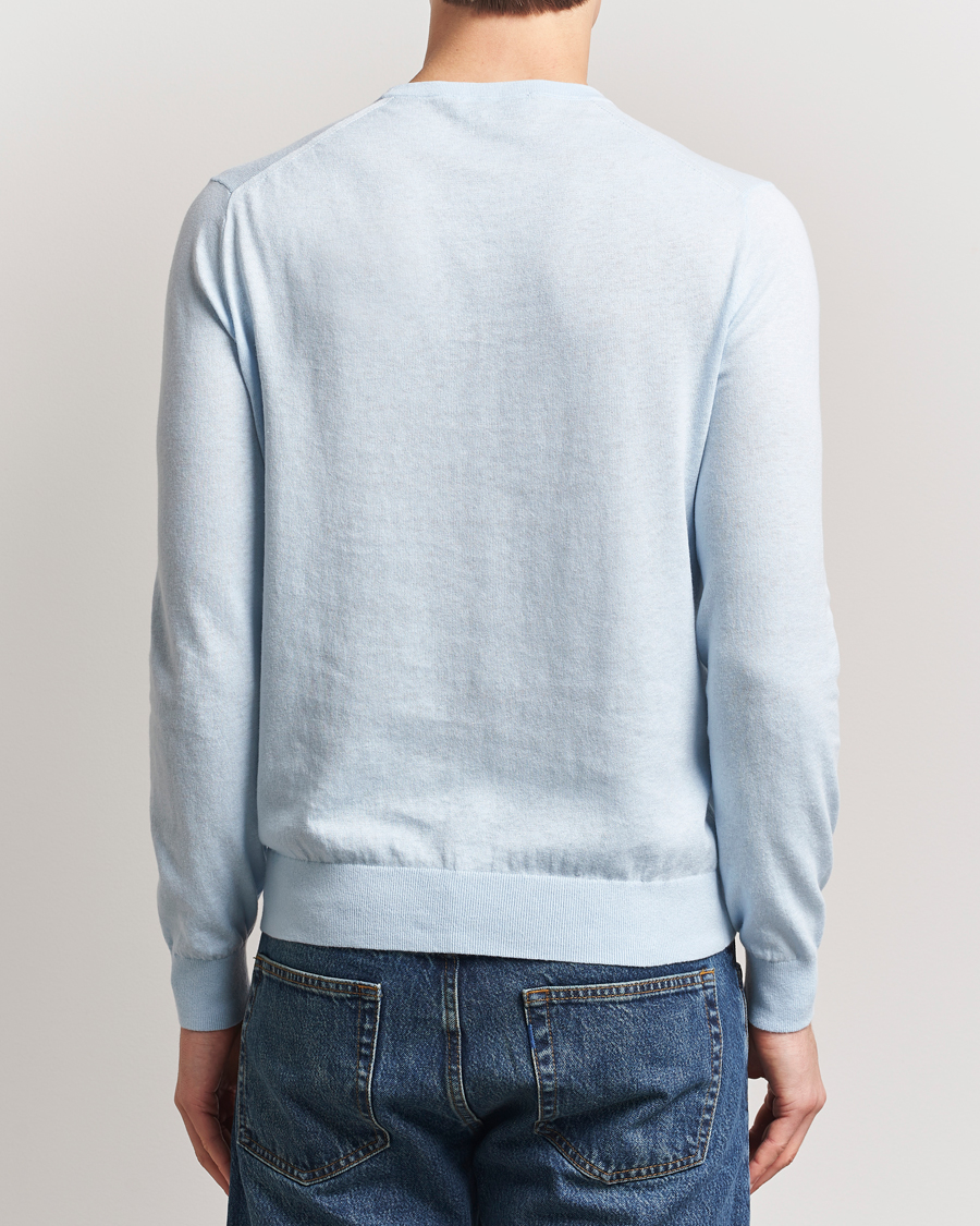 Herre | Gensere | Tiger of Sweden | Connor Linen/Cotton Sweater Light Blue