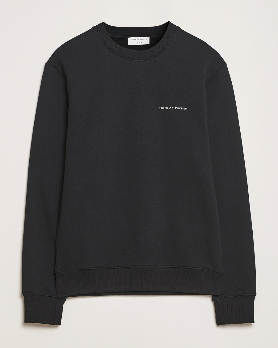 Herre | Gensere | Tiger of Sweden | Emerson Crew Neck Sweatshirt Black