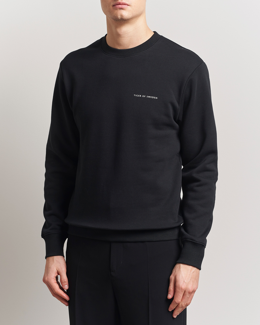 Herre | Gensere | Tiger of Sweden | Emerson Crew Neck Sweatshirt Black