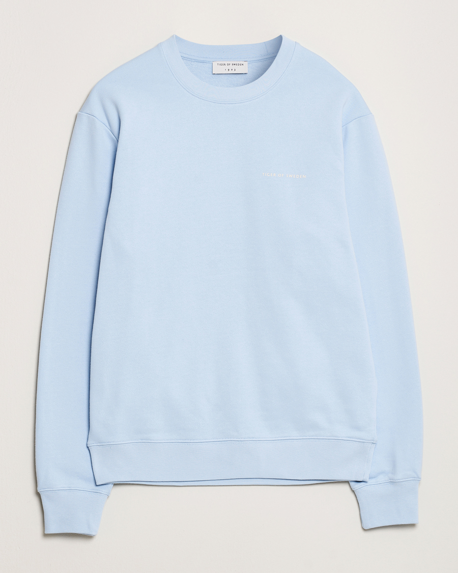 Herre | Gensere | Tiger of Sweden | Emerson Crew Neck Sweatshirt Light Blue