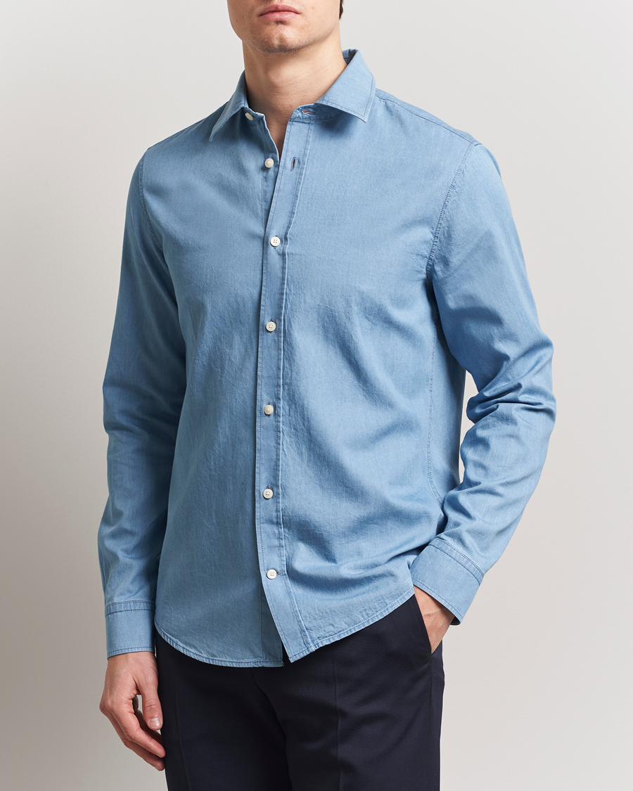 Herre | Skjorter | Tiger of Sweden | Lowan Denim Shirt Blue