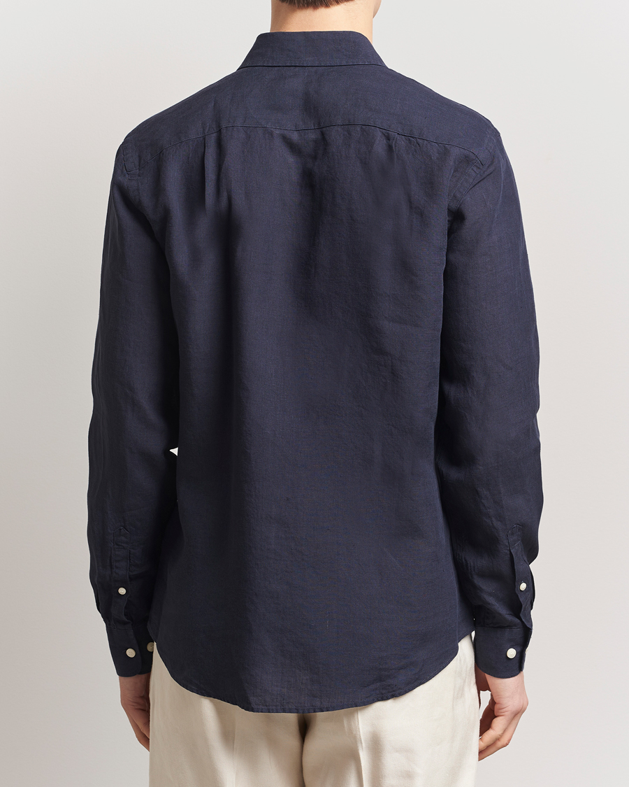 Herre | Skjorter | Tiger of Sweden | Spenser Linen Shirt Midnight Blue