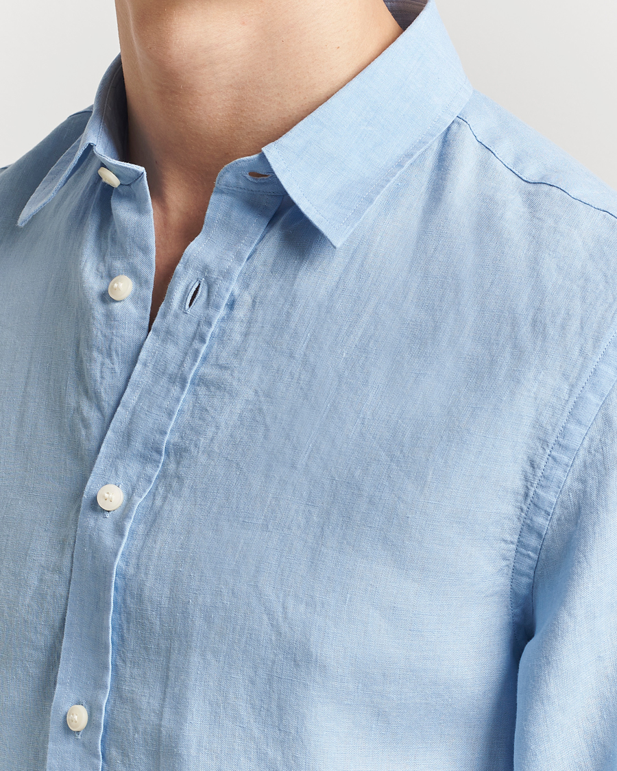 Herre | Skjorter | Tiger of Sweden | Spenser Linen Shirt Summer Sky