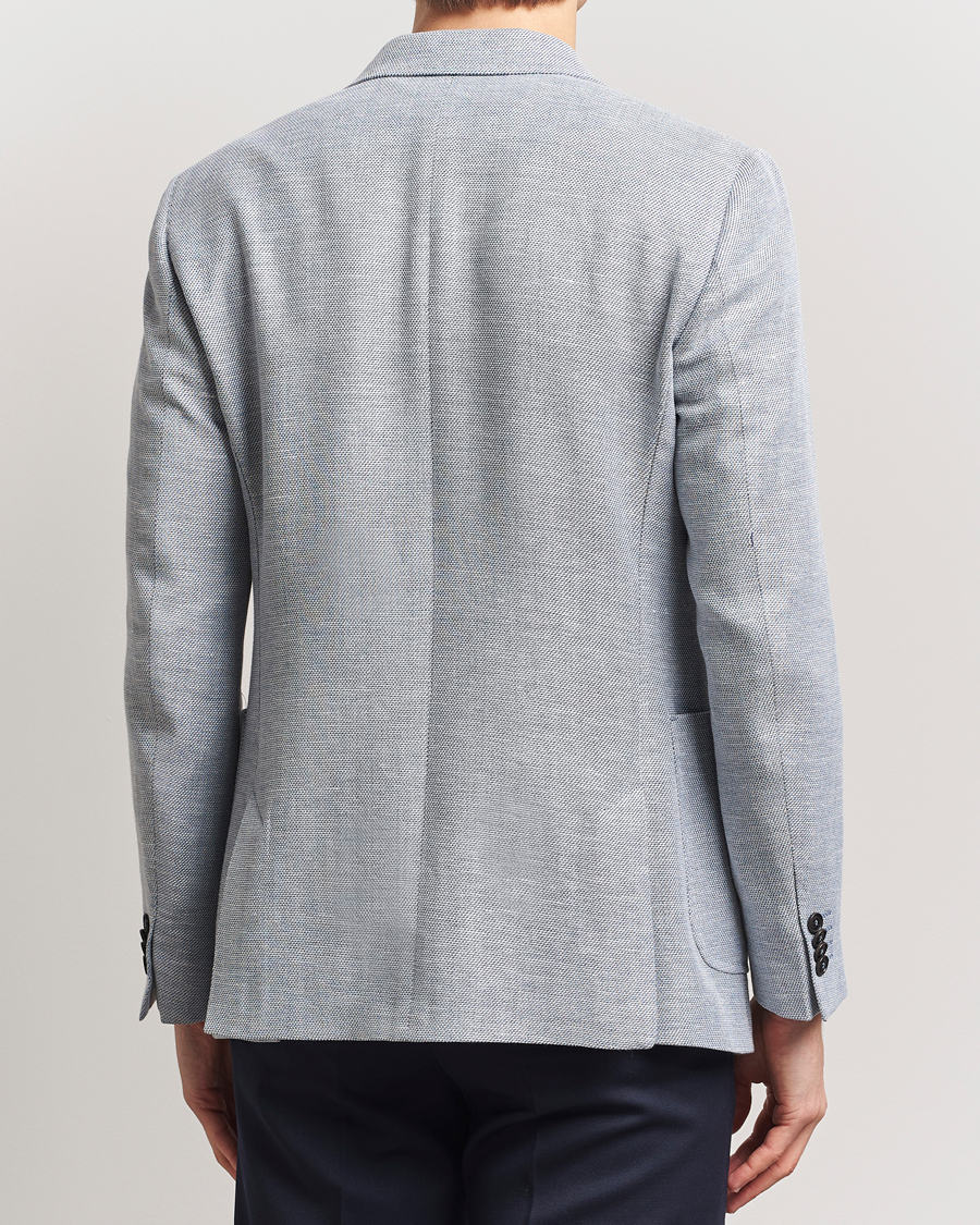 Herre | Dressjakker | Tiger of Sweden | Justin Linen/Cotton Structured Blazer Deep Blue