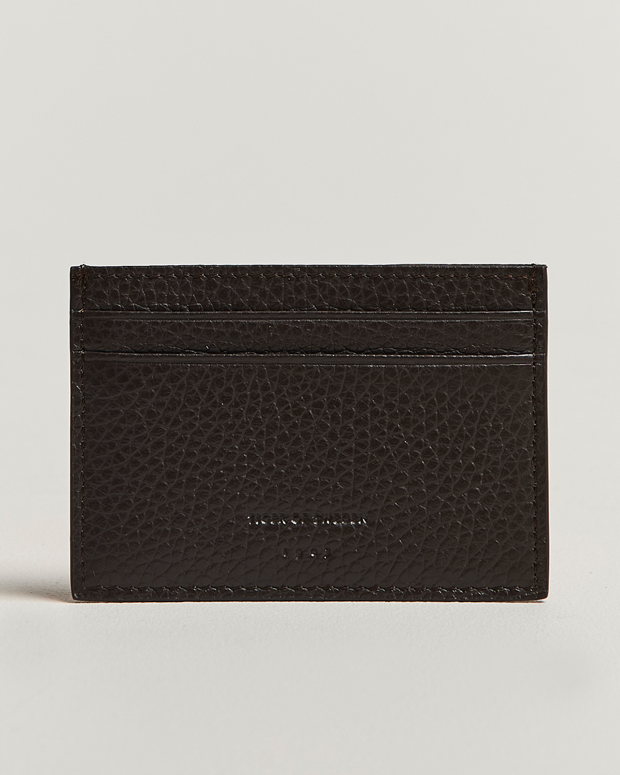 Herre | Lommebøker | Tiger of Sweden | Wharf Leather Card Holder Dark Brown