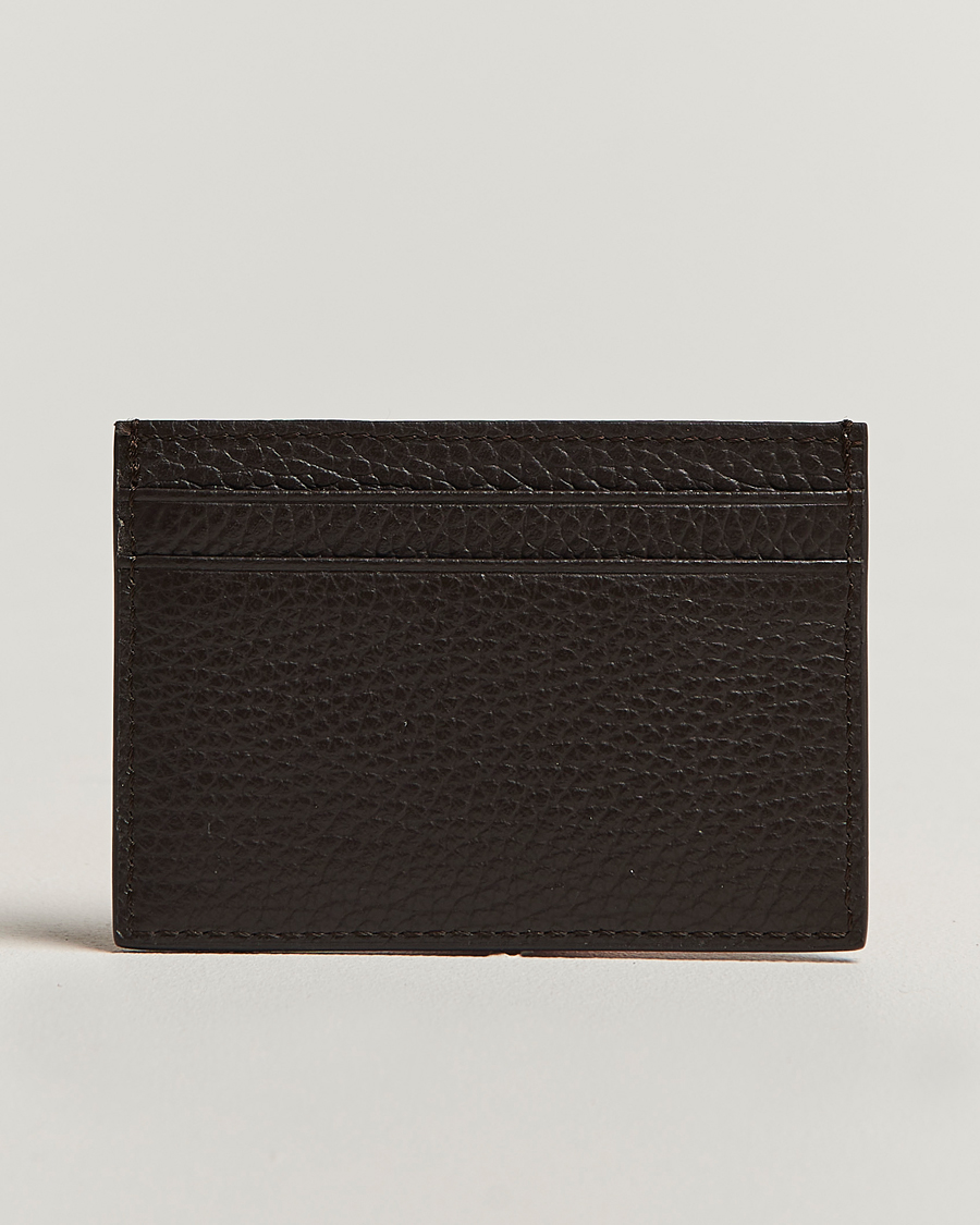 Herre | Lommebøker | Tiger of Sweden | Wharf Leather Card Holder Dark Brown