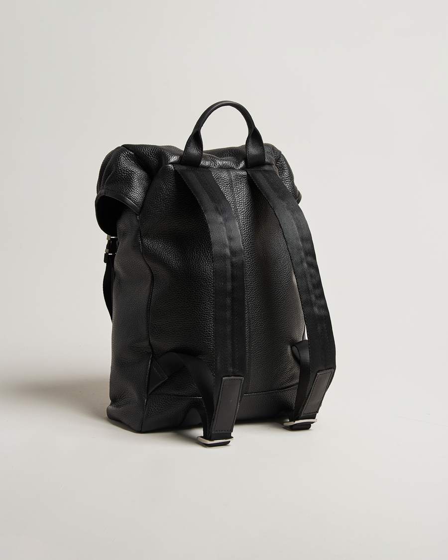 Herre | Vesker | Tiger of Sweden | Baha Leather Backpack Black