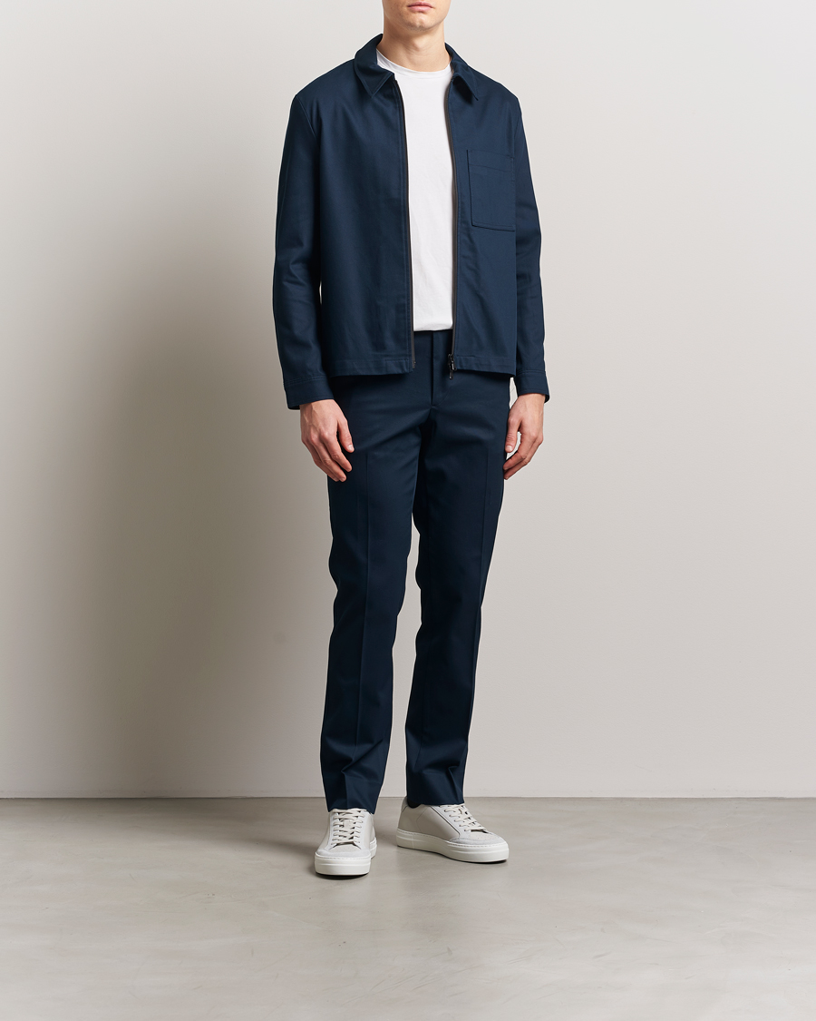 Herre | Bukser | J.Lindeberg | Lois Cotton Twill Pants Navy