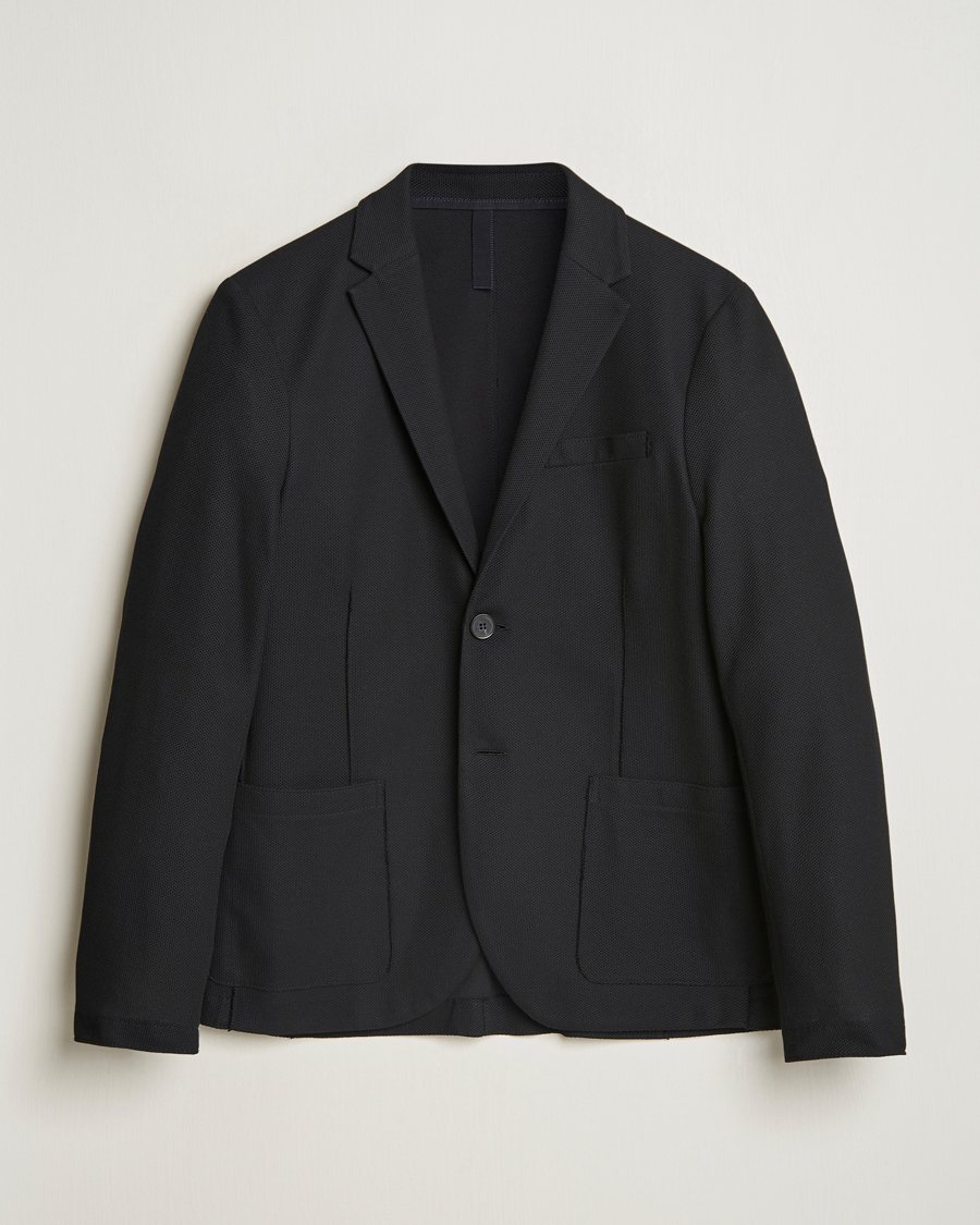 Herre | Dressjakker | Harris Wharf London | Loro Piana Honey Comb Blazer Black