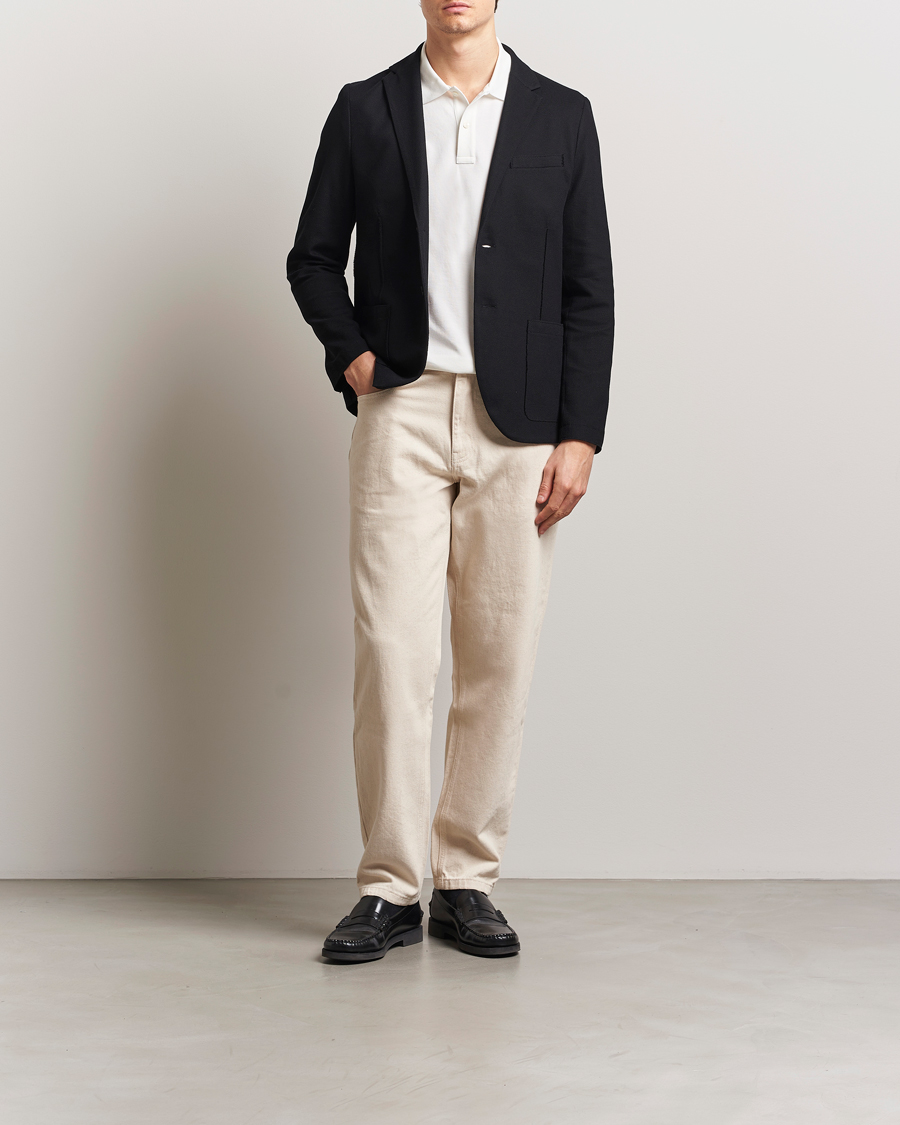 Herre | Dressjakker | Harris Wharf London | Loro Piana Honey Comb Blazer Black