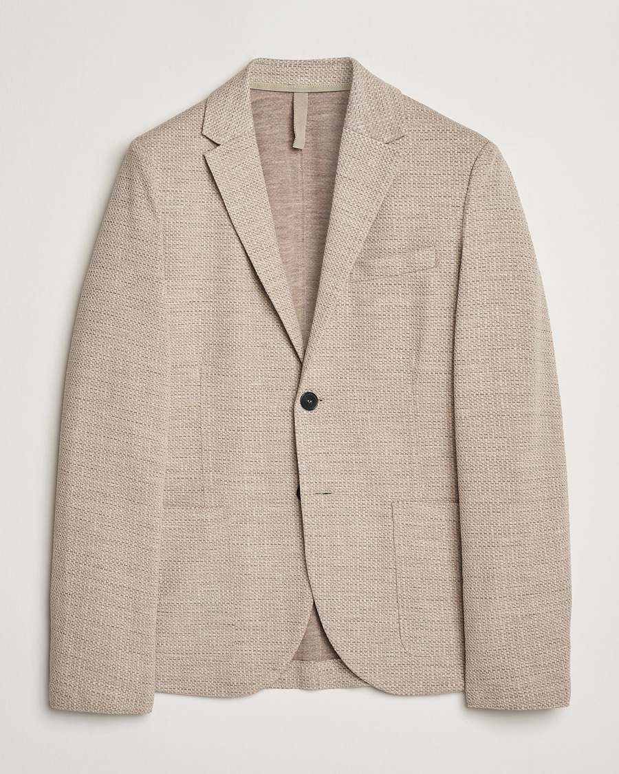 Herre | Dressjakker | Harris Wharf London | Loro Piana Hopsack Wool/Silk/Linen Blazer Oat