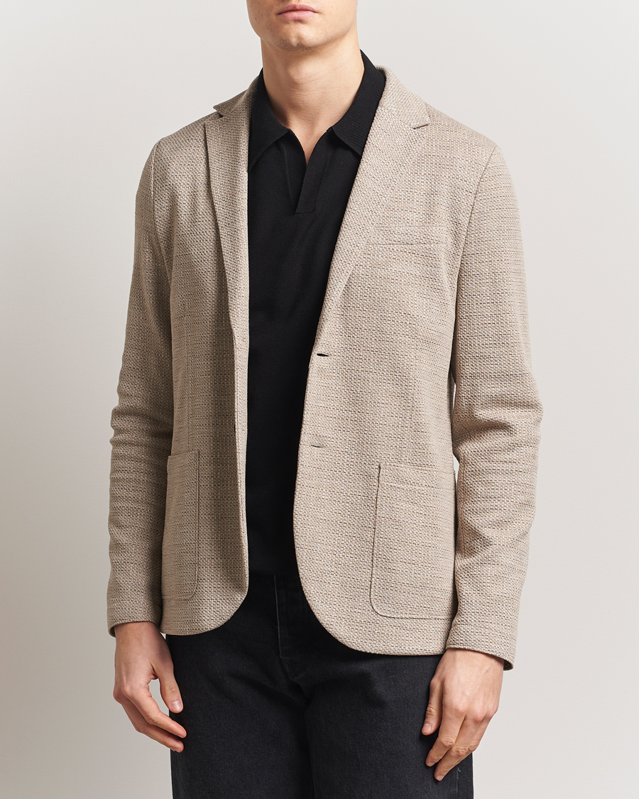 Herre | Dressjakker | Harris Wharf London | Loro Piana Hopsack Wool/Silk/Linen Blazer Oat