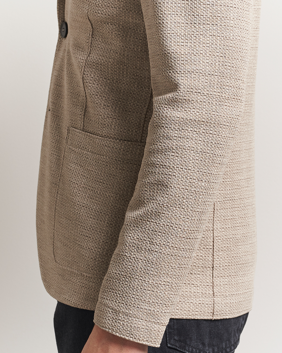 Herre | Dressjakker | Harris Wharf London | Loro Piana Hopsack Wool/Silk/Linen Blazer Oat