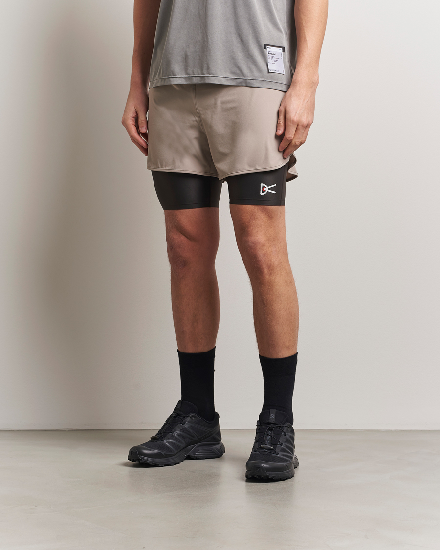 Herre | Shorts | District Vision | Layered Pocket Trail Shorts Khaki
